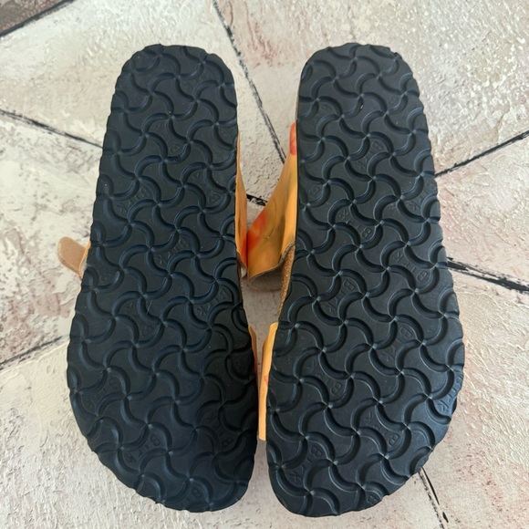 Papillio by Birkenstock Buckle Tie Dye Orange Sandals Size 39 Us 8.5 - Picture 10 of 13